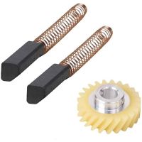 4X W10112253 9706416 Motor Brush W10380496 4162897 Mixer Worm Drive Gear for Kitchenaid Stand &amp; 4 Pair of Motor Brushes