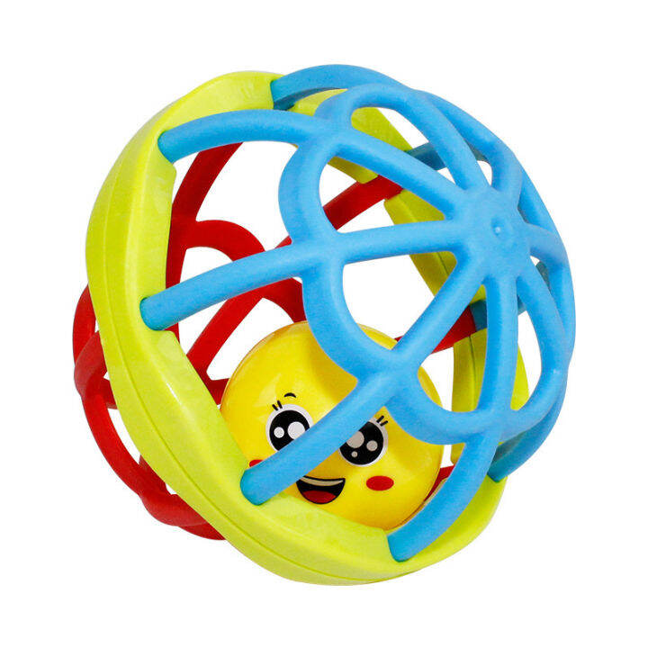 KiKi Baby Teether Ball Toy Rattle toy BPA Free Yimeng soft glue hand to ...