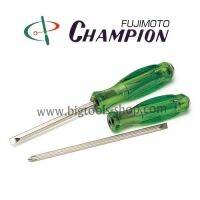 แชมเปี้ยน : ไขควง หัวสลับ แกนขาว (ตอกได้) Champion : 2 Way Screw Driver