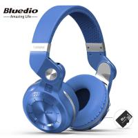 Bluedio T2 + หูฟังบลูทูธสวมหูแฟชั่นพับได้บลูทูธ5.0รองรับวิทยุ FM และฟังก์ชันการ์ด SD เพลงและโทรศัพท์