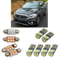 Interior led Car lights For suzuki sx4 s cross jy hatchback car accessories License Plate Light 6pc