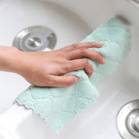 [NE] Double-sided Soft Kitchen Washing Dish Bowl Cloth Clean Hand Towel Kitchen Dishcloth