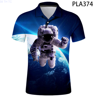 【high quality】  2020 New Streetwear Atronaut 3d Printed Cool Men Polo Shirt Fashion Summer Casual Summer Polo Homme Harajuku Short Sleeve Ropa