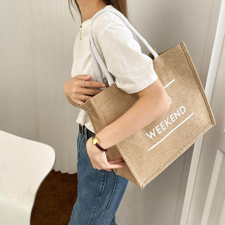 large-capacity-commuter-bag-women-2023-new-fashion-out-mummy-bag-portable-linen-tote-bag