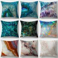 45x45cm Marble Geometric Pillow Case Rock Texture Cushion Cover Car Living Room Home Decoration Pillowcase funda almohada