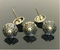 ◑㍿ A12 Fasteners Decorative Upholstery antique Nail Pushpin Doornail Hardware Jewelry Gift Box Sofa Decorative Tacks 12mmx17mm