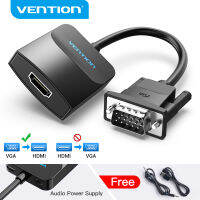 【2023】Vention อะแดปเตอร์ VGA เป็น 1080P สายแปลง VGA ชายเป็น หญิงพร้อมเสียง USB Power สำหรับ PS43 HD VGA Converter