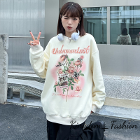 Kingdom_Fashion เสื้อฮู้ด เสื้อแขนยาวอบอุ่น หลวมและสบาย น่ารัก นุ่มนวล สไตล์ สบาย WWY2391BCZ 39Z230926