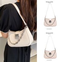 Summer texture small crowd exquisite shoulder small bag women 2023 new large-capacity chain armpit bag high-end sense 【QYUE】