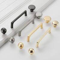 ℡♂ Furniture Hardware Multicolor Optional Rounded Handles for Furniture American Light Luxury Drawer Single Hole Cabinet Handles