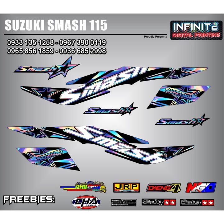 Popular Smash 115 Decals Sticker ( Limited Edition 