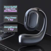 Air conduction headset ear hook hed set Bluetooth 5.3 wireless business headset with microphone open touch sports headset.