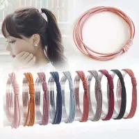 Korean Simple Women Solid Color Ponytail Hair Tie High Elastic Rubber Band Hair Rope For Baby Girl Hair Accessories