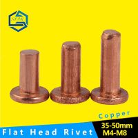 [M4 M5 M6 M8] Copper Solid Rivets Knock Flat Head Rivet GB109