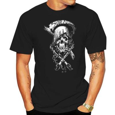 Sullen Art Collective Grind Badge Reaper Skull Tattoo Black Tshirt M3Xl Tee Shirt Style Round Gildan