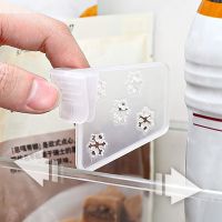【CC】 4Pcs/Set Refrigerator Shelf Dividers Clip Design Convenient Plastic Adjustable Pantry Separators Supplies