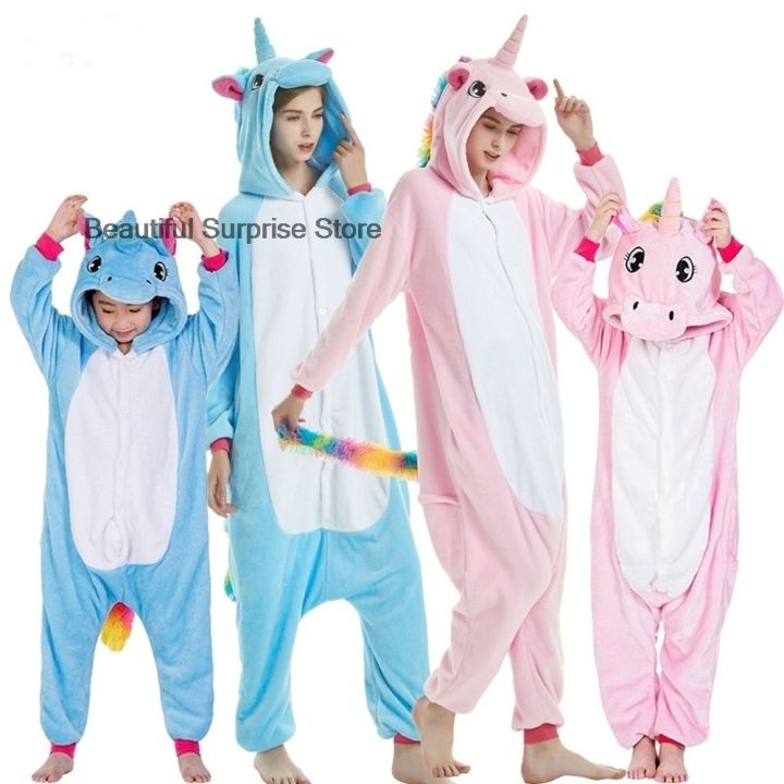 kigurumis-onesie-anime-unicorn-jumpsuit-pajama-pink-blue-animal-outfit-women-men-party-suit-winter-children-overall