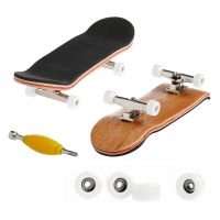 1 ชุดดาดฟ้าไม้ Fingerboard สเก็ตบอร์ดเกมกีฬาเด็กของขวัญ Maple ชุดใหม่ Dropshipping-fkldqyfiopgjf