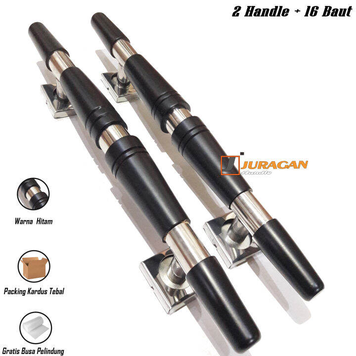 Pegangan Pintu Rumah 2 Pull Handle Kayu 45 cm - Handle Pintu 2 Lengkap