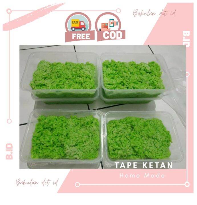 ORIGINAL TAPE KETAN HIJAU KEMASAN PRAKTIS DAN EKONOMIS TAPE KETAN