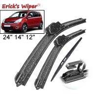 Ericks Wiper Front &amp; Rear Wiper Blades Set Kit For Nissan Note MK1 2004 2005 -2013 Windshield Windscreen Rear Window 24"14"12"