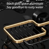 Kitchen Space Aluminum Sink Drain Rack Sponge Storage Faucet Holder Soap Drainer Shelf Basket Organizer Bathroom Accessories