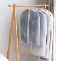 Wardrobe Storage Bags Transparent Dress Clothes Coat Garment Suit Cover Dustproof Waterproof with Zipper Home Cloakroom Closet Wardrobe Organisers