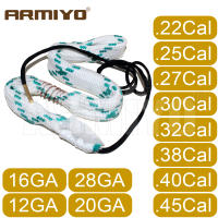 Armiyo .17Cal .22Cal .30Cal .38Cal .45Cal 12GA 20GA Barrel Cleaning Sling Bore Brush Clean Rope Hunting Accessories