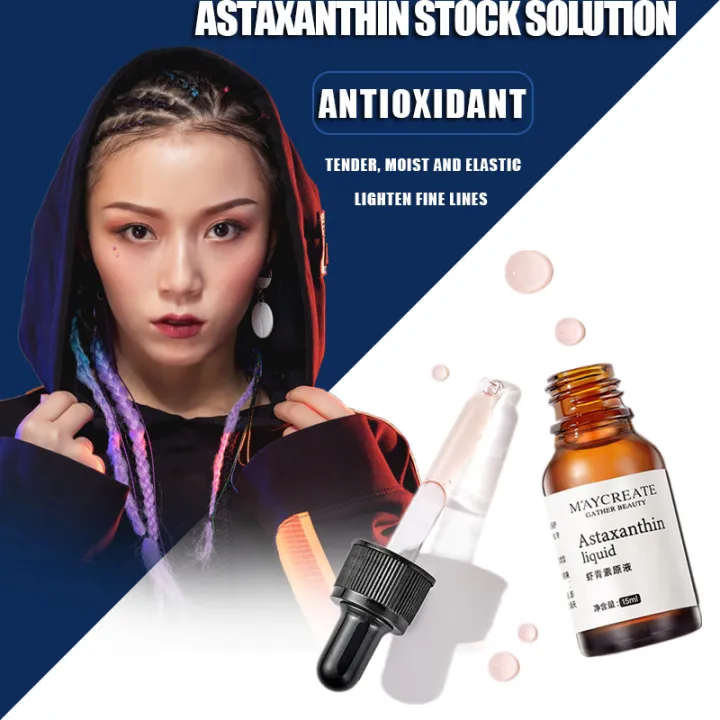 Facial Serum Astaxanthin Hyaluronic Acid Arbutin Green Tea Skin Science