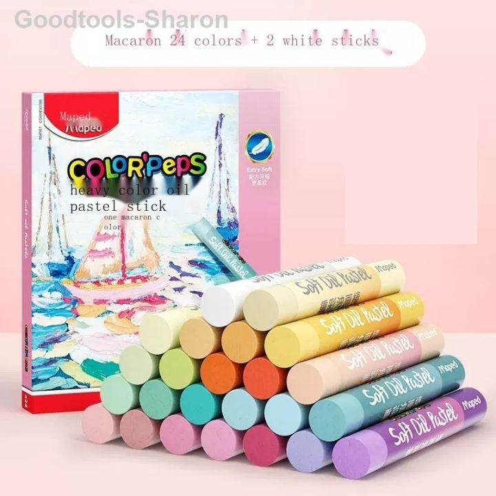 goodtools-sharon-mapede-สีน้ำมันสีเฮฟวี่ซอฟท์มอรันดีชุด12-24สีมาการองดินสอสีพิเศษสำหรับนักเรียนศิลปะ864501ch