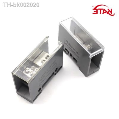 ◕ FJ6/JTS2 DIN Rail Terminal Block One In Many Out 100A 150A 250A 690V High Current Electrical Wire Connector Split Junction Box