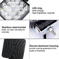 246 Pcs Mini Led Work Light Bar Square Spotlight 4Inch 48W Work Light Headlight For Truck Off Road Night Driving Light For SUV