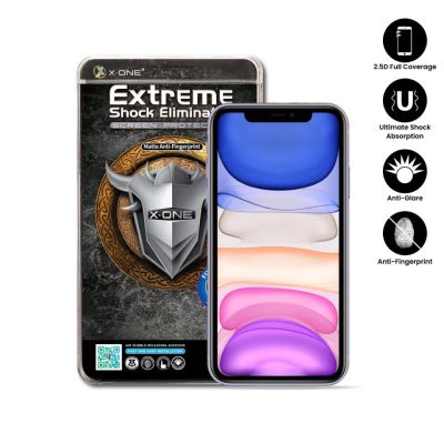 Apple iPhone 11 ( 6.1 ) X-One Full Coverage Extreme Series Matte Anti Fingerprint Screen Protector