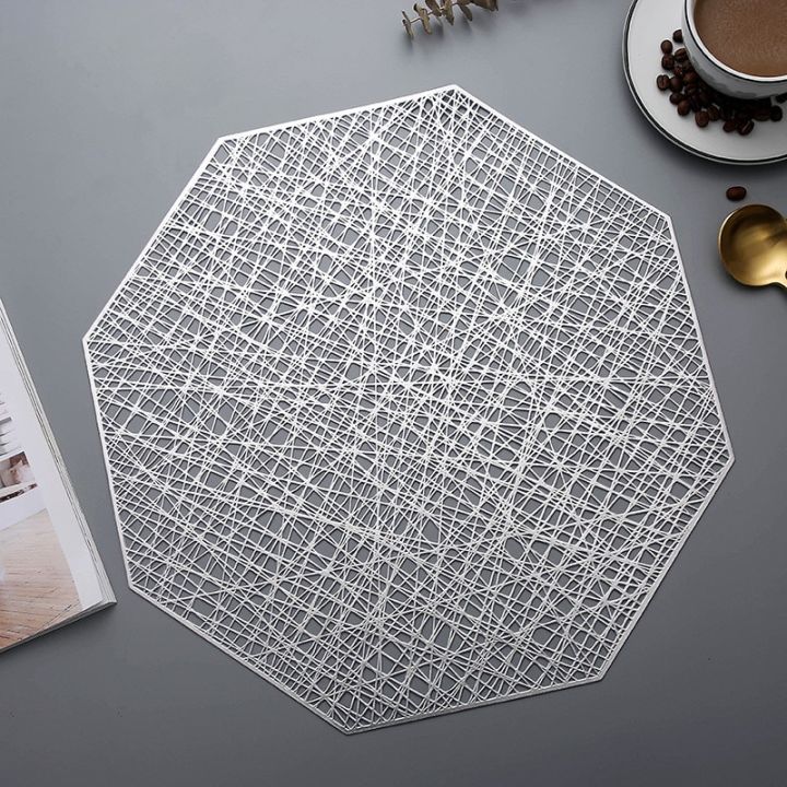 creative-octagonal-hollow-insulation-pad-nordic-style-pvc-anti-scald-dining-table-mat-solid-color-simple-home-dining-placemat