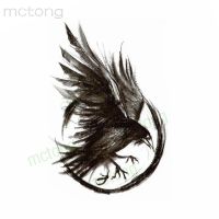 Waterproof Temporary Tattoo Sticker Eagle Wing Fake Tatto Flash Tatoo Hand Arm Middle Size Art Tattoos for Boy Women Men Stickers