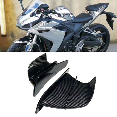 เหมาะสำหรับ BMW รถจักรยานยนต์ Yamaha YZF R25 R3 R6 R1 S1000RR 50 125สกู๊ตเตอร์ชุดปีกแอโรไดนามิกระหงแบบยึดสากล