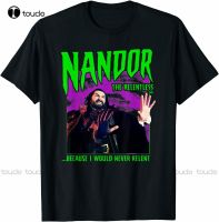 สำหรับบุรุษแบบใหม่เราทำอะไรในเงา Nandor เสื้อยืดแฟชั่นอย่างไม่หยุดยั้งผ้าฝ้าย100% ฤดูร้อนท็อปส์ซูคอรอบใหม่ขายส่งตลกเสื้อยืดผู้ชายแบรนด์ Xs-3xl สไตล์ป๊อปยูนิเซ็กส์