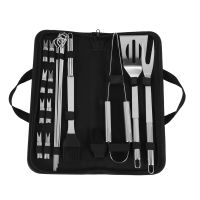 20PCS BBQ Grill Accessories Tools Set, Stainless Steel Grilling Kit with Oxford Cloth Case for Camping/Kitchen, Barbecue Utensil for Men Women