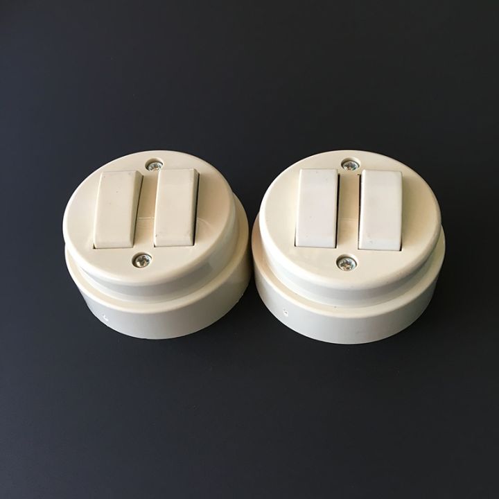 2-pcs-home-decoration-double-control-switch-surface-mounted-round-flat-switch