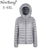 ZZOOI NewBang Brand Large Size 6XL Womens Down Coat Plus Ultra Light Down Jacket Women Lightweight Portable Windbreaker Parka