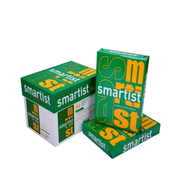 แพ็ค5ชิ้น-smartist-กระดาษ-a4-สมาร์ทริท-70-แกรม-มี-500-แผ่น-รีม-ขายยกลัง-กระดาษถ่ายเอกสาร-พิมพ์เอกสาร-กระดาษสีขาว-ใช้ได้ทั้ง-2-หน้า