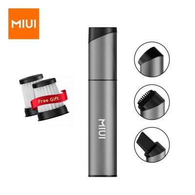 MIUI เครื่องดูดฝุ่นไร้สายแบบมือถือขนาดเล็กชาร์จได้ USB ได้หัวหมุนได้3ทำความสะอาดง่ายแป้นพิมพ์ตั้งโต๊ะและเครื่องดูดฝุ่นในรถยนต์เครื่องดูดฝุ่นขนาดเล็ก