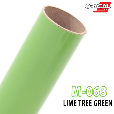 Oracal 651 M063 สติ๊กเกอร์ด้านสีเขียวอ่อน ติดรถยนต์ (กดเลือกขนาด)