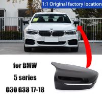 รถ2ชิ้นทาสีกระจกมองหลังฝาปิด LHD สไตล์ M สีดำมันวาวสำหรับ BMW 5 Series G38 G30 2017 2018