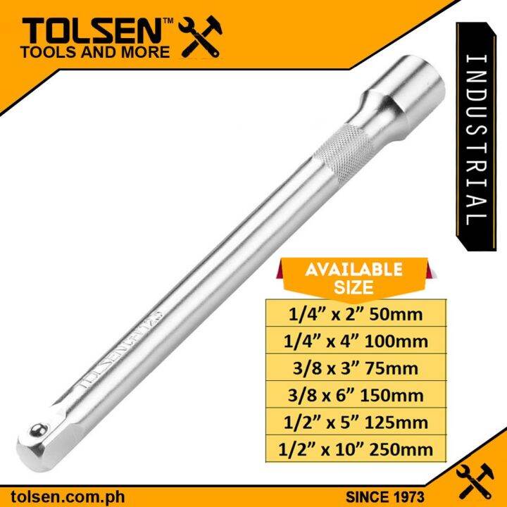 Tolsen Reversible Ratchet Extension Bar (1/4" 3/8" 1/2" Drive x 2