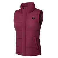 3 Gears Adjustable Winter Smart Heated Cotton Vest USB 5 Heating Areas Thermal Jacket Warm Vest Clothes