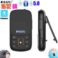 2022RUIZU X68กีฬาบลูทูธเครื่องเล่น MP3 16 32กิกะไบต์ Lossless คลิปเครื่องเล่นเพลงรองรับวิทยุ FM บันทึกวิดีโอ E-Book Pedometer