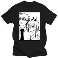 Chainsaw Man Denji Manga Denji And Power T Shirt Harajuku Homme High Quality Tshirt Large O Neck Men Camisa Streetwear XS-6XL