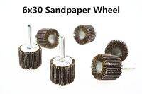 Jrealmer 10pcs/lot Sanding Sandpaper Flap Wheel 6x30mm for Dremel Rotary Tool Best Quality Power Sanders