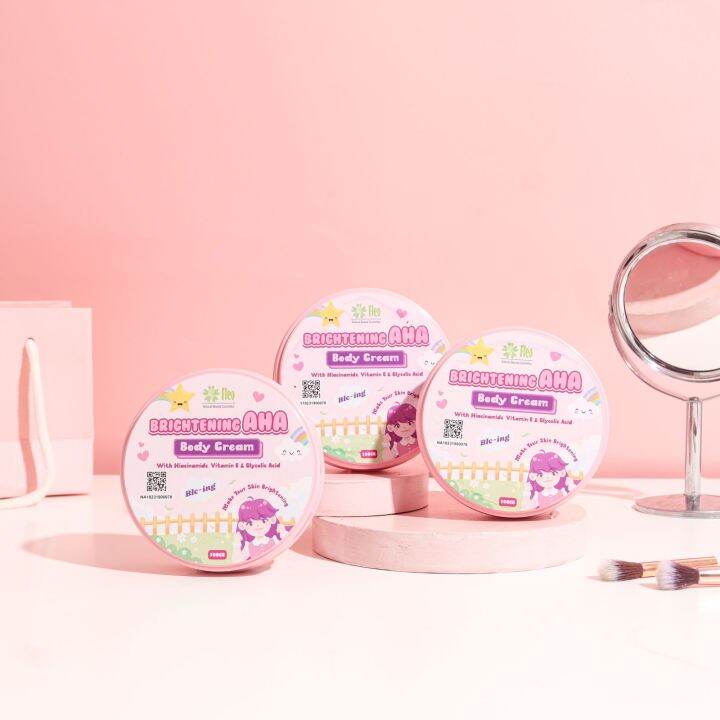 [BPOM] Fleo Body Cream Bleaching 100gr / Body Bleaching Cream / Body